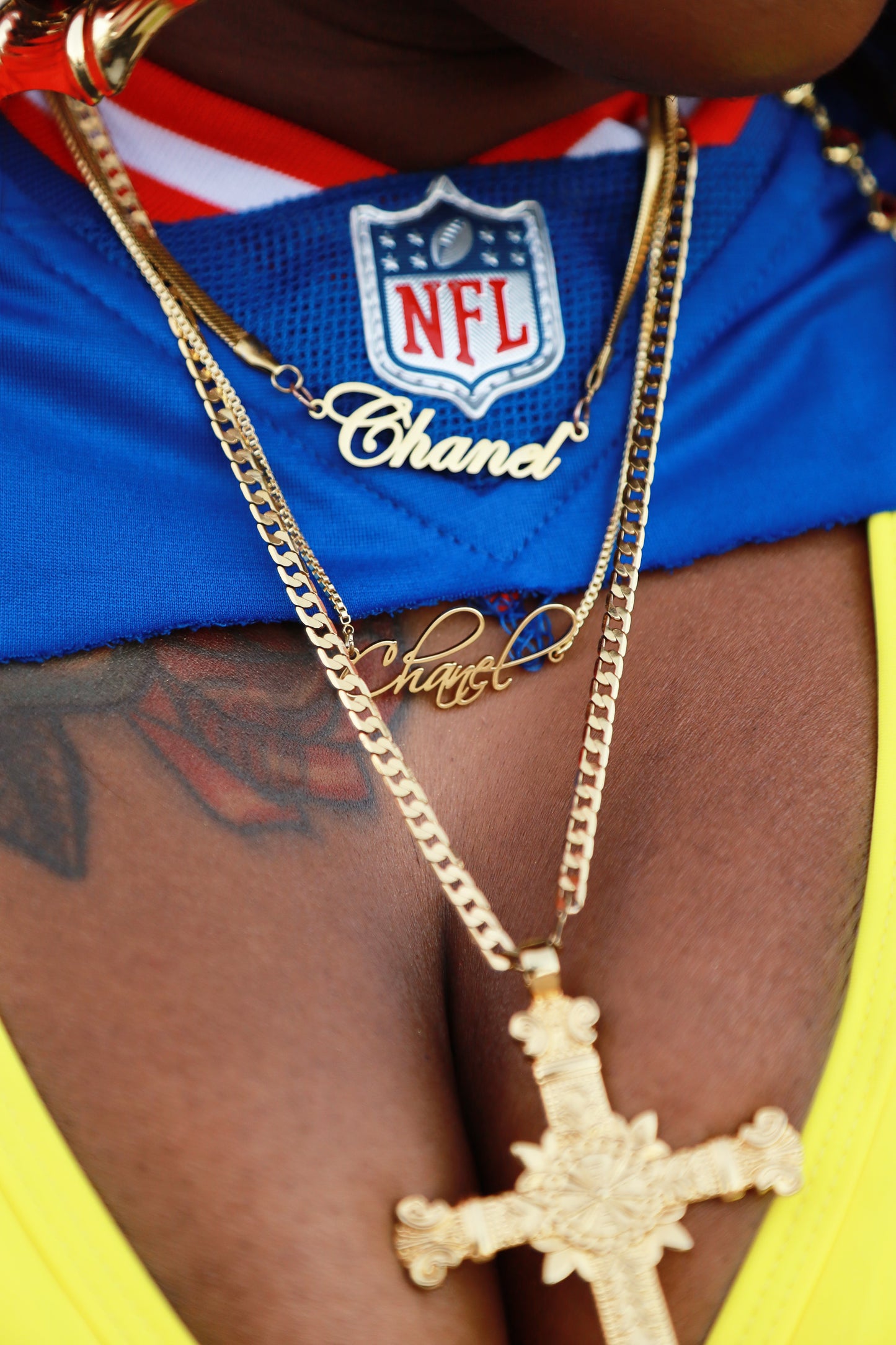 Custom Herringbone Necklace "Gold"