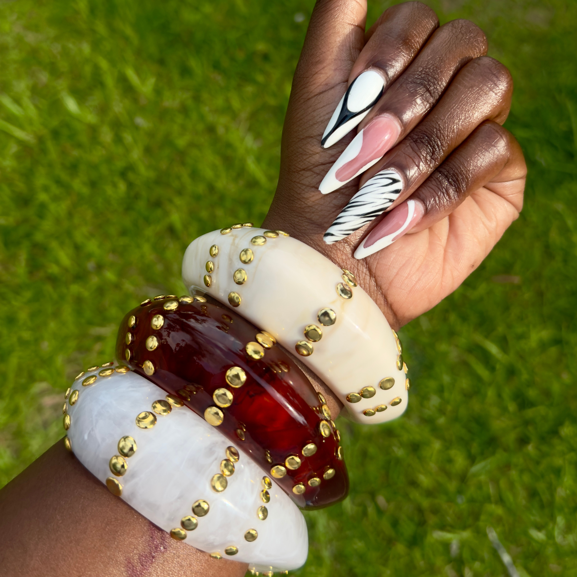 Studded Acrylic Bangles