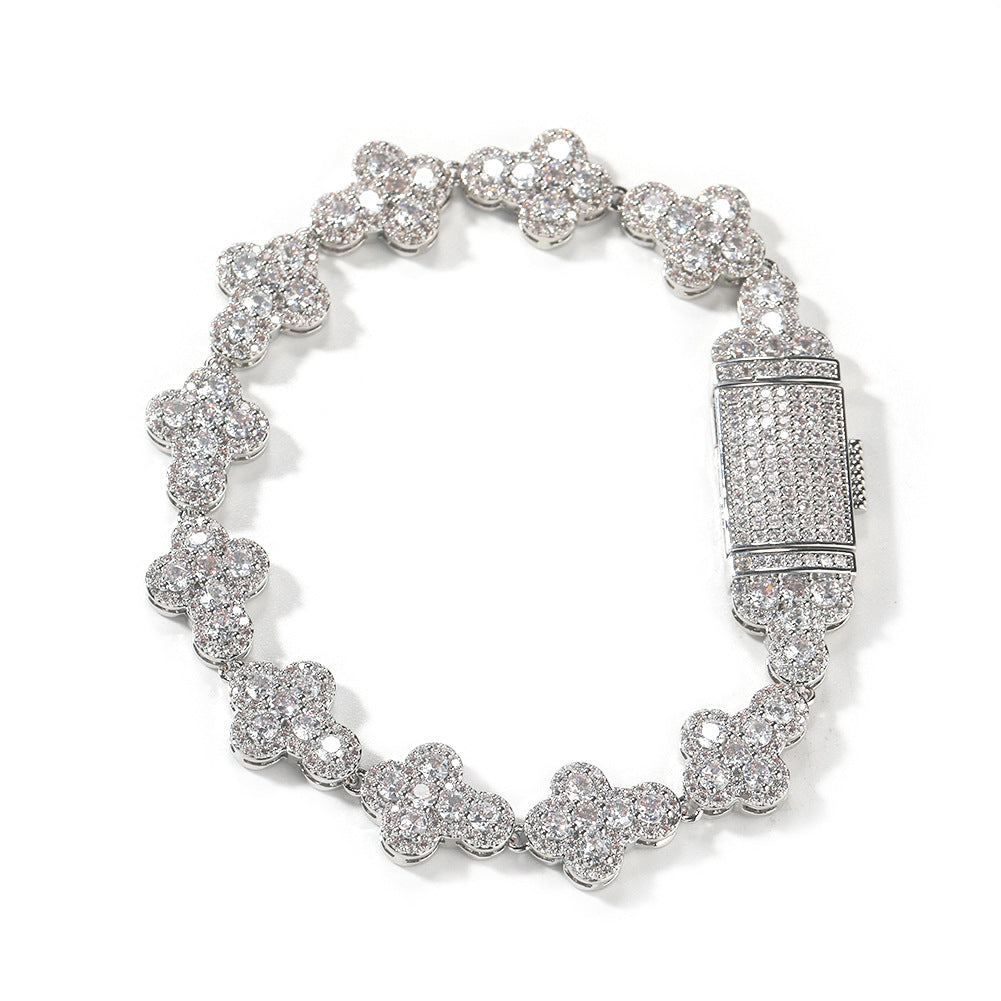 Crossed in Diamonds Bracelet