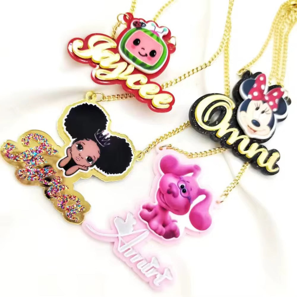 Cartoon Character Necklace "Kids"