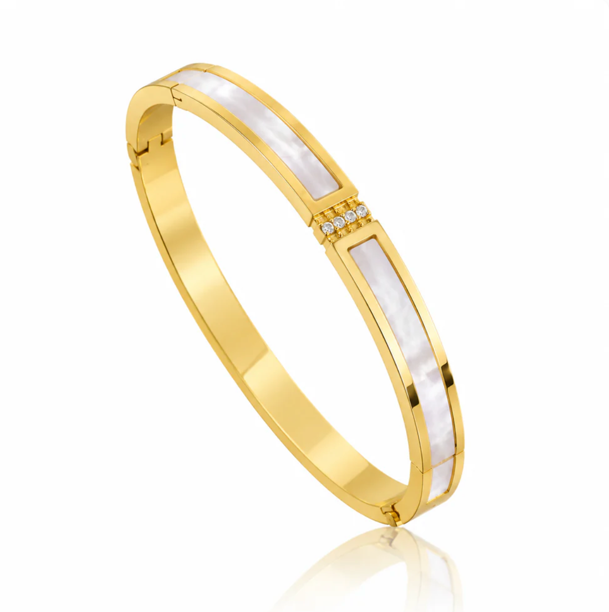 White Shadow Bangle "Gold"