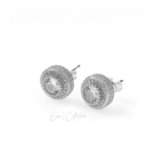 Diamond Princess Earrings "Silver"