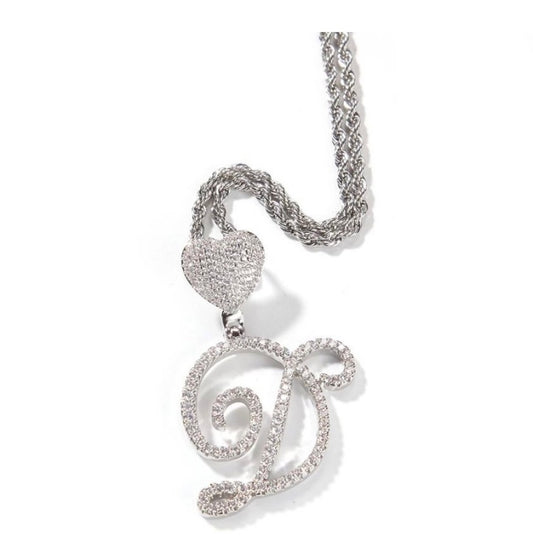 Call Her Boujie Initial Necklace "Silver"